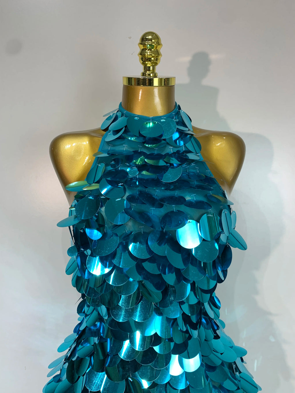 Marissa Sequins Backless Mini Dress