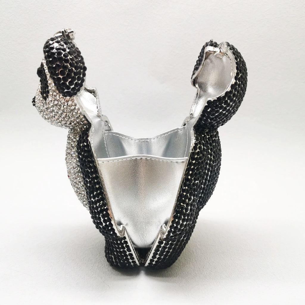 Mini Bear Diamond Clutch Bag
