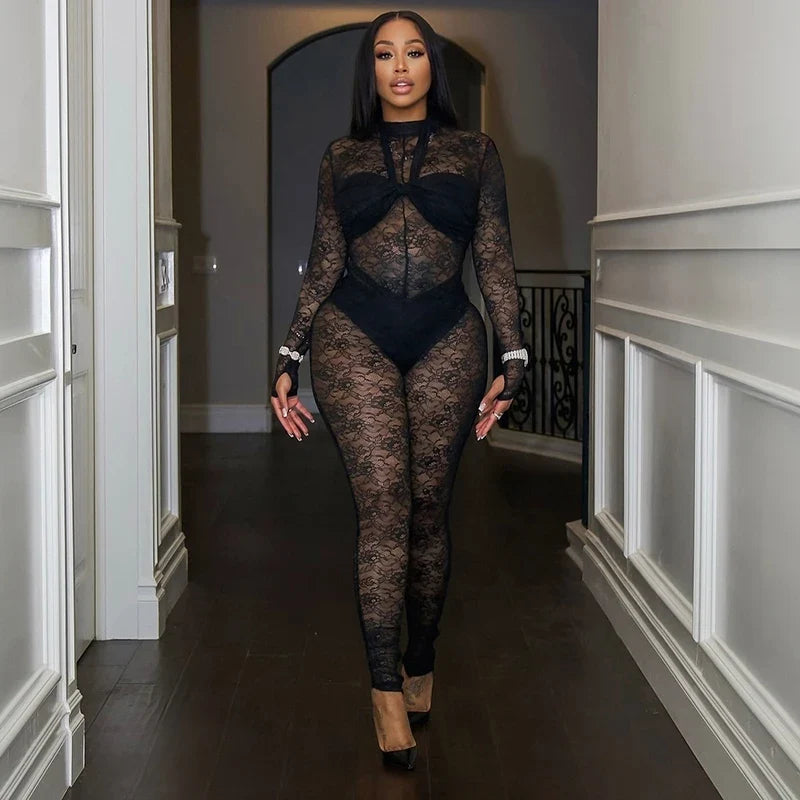 Atasa Mesh Jumpsuit
