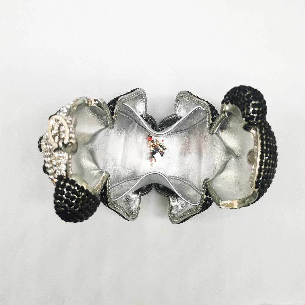 Mini Bear Diamond Clutch Bag