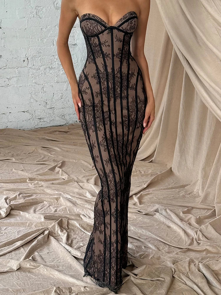 Kerry Corset Bustier Maxi Dress