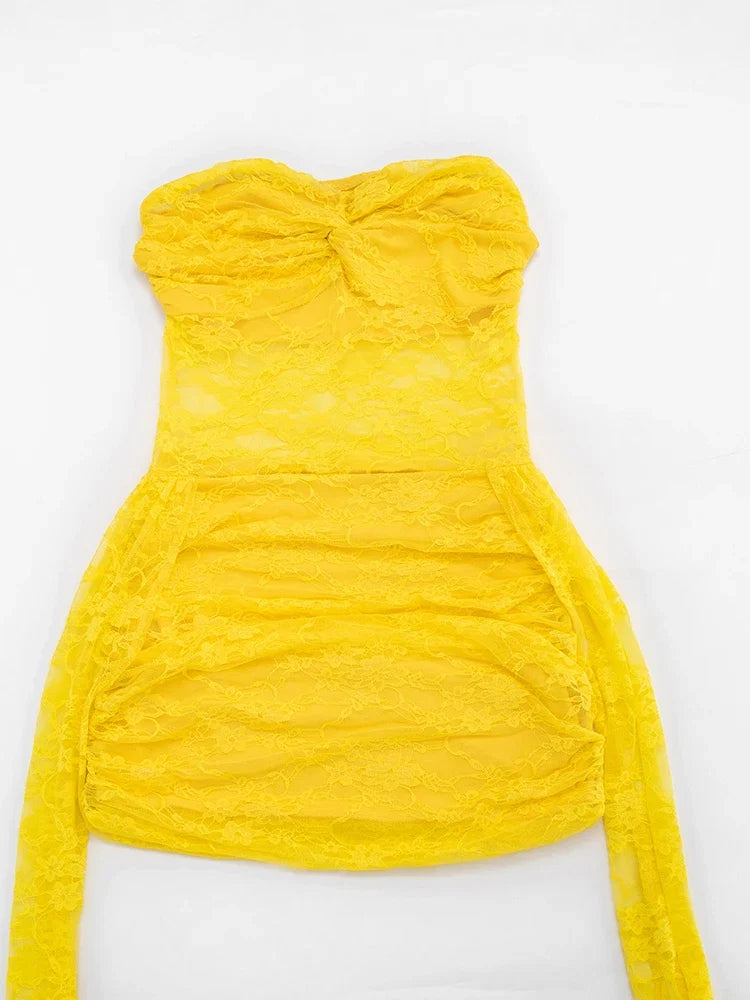 Lili Mesh Tassel Dress