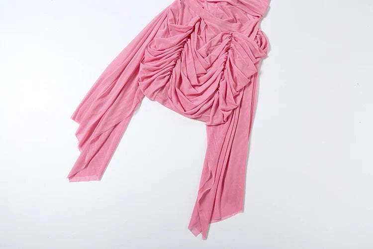 Lia Ruched Tassel Dress
