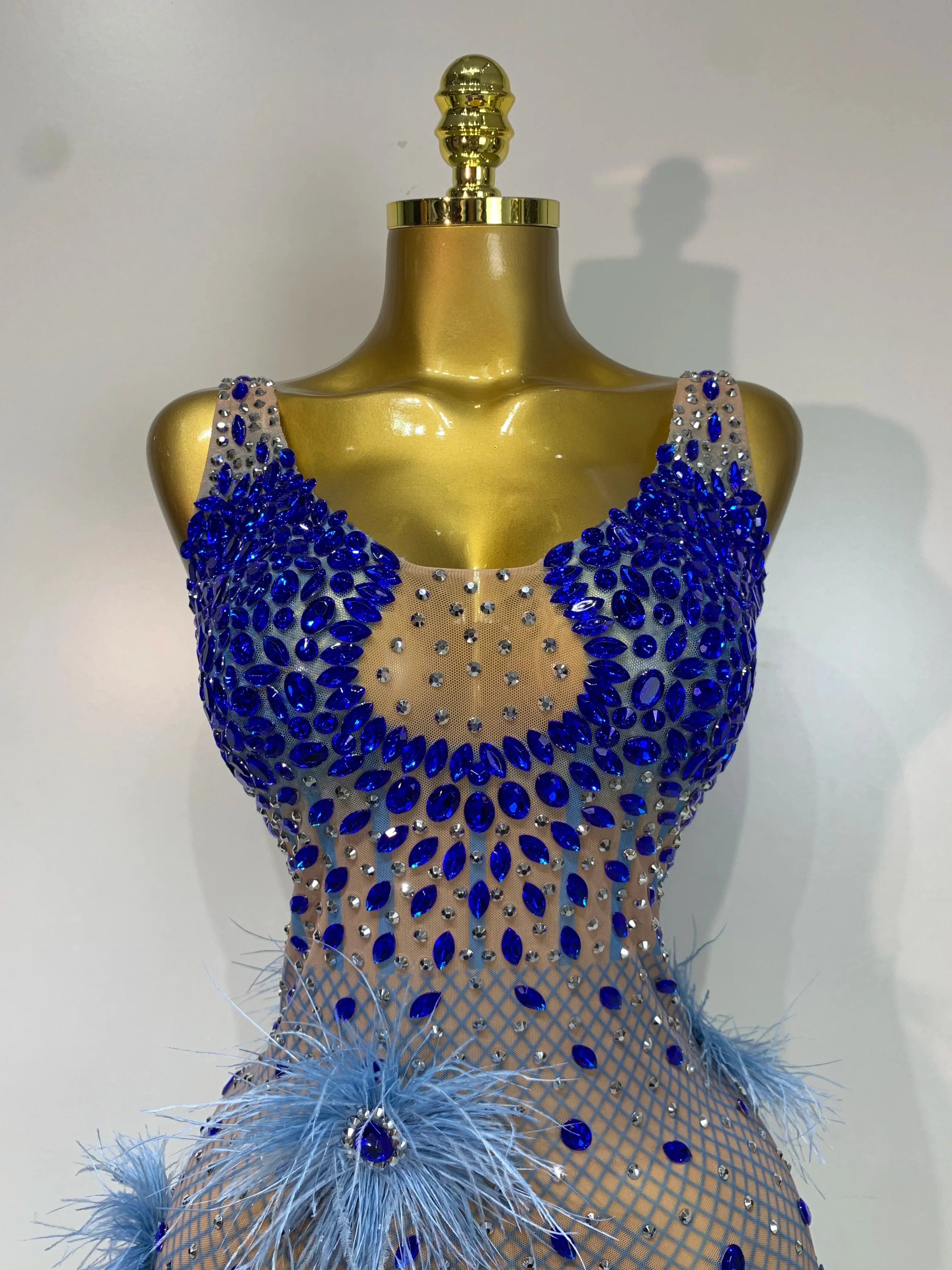 Diane Feather Mini Dress