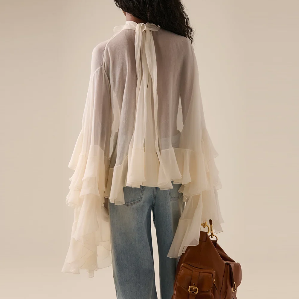 Nina Ruffle Loose Blouse