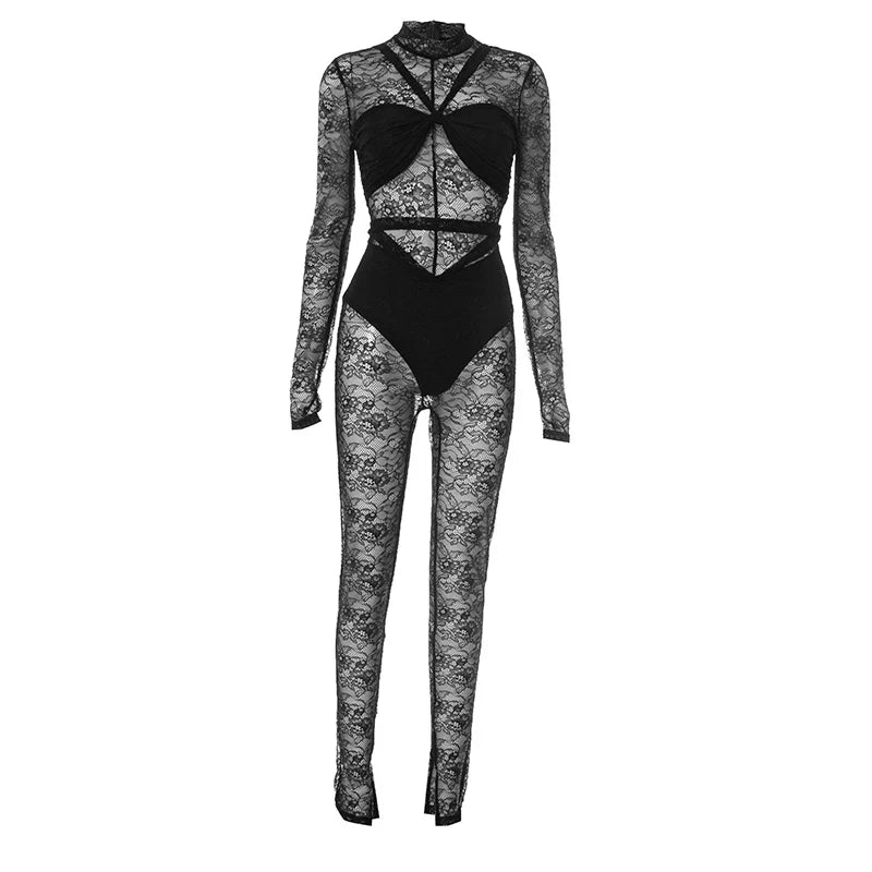 Atasa Mesh Jumpsuit