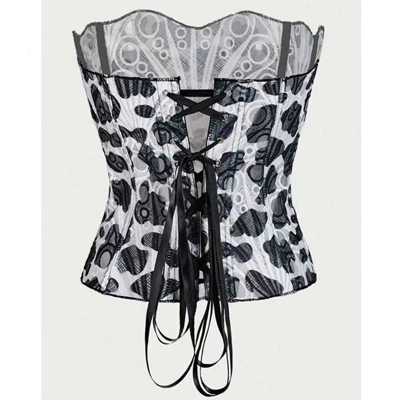 Corset Mesh Bustier Top