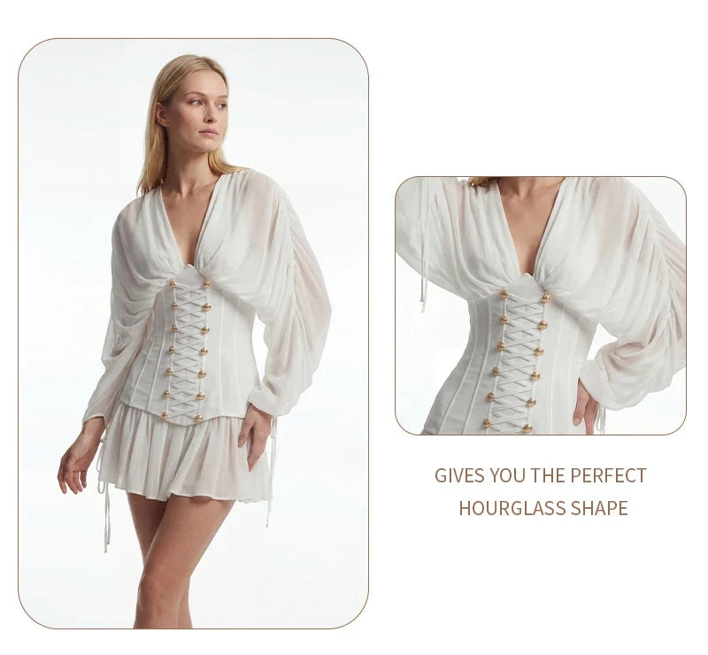 Nessa Chiffon Corset Mini Dress