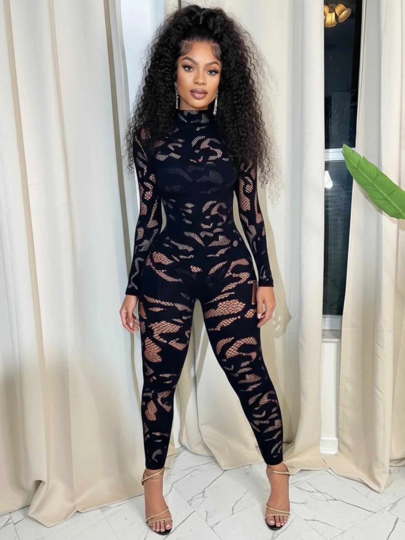 Ayda Mesh Jumpsuit