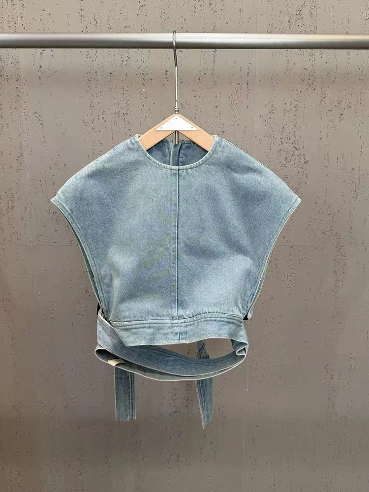 Ana Panelled Denim Set