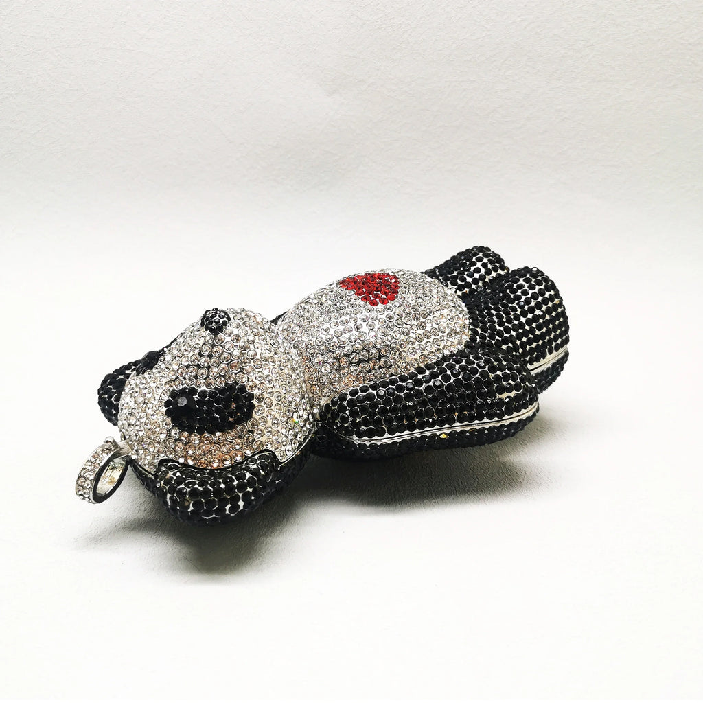 Mini Bear Diamond Clutch Bag