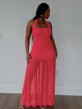 Lisa Ruched Maxi Dress