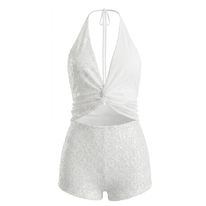 Amina Sequin Short Set