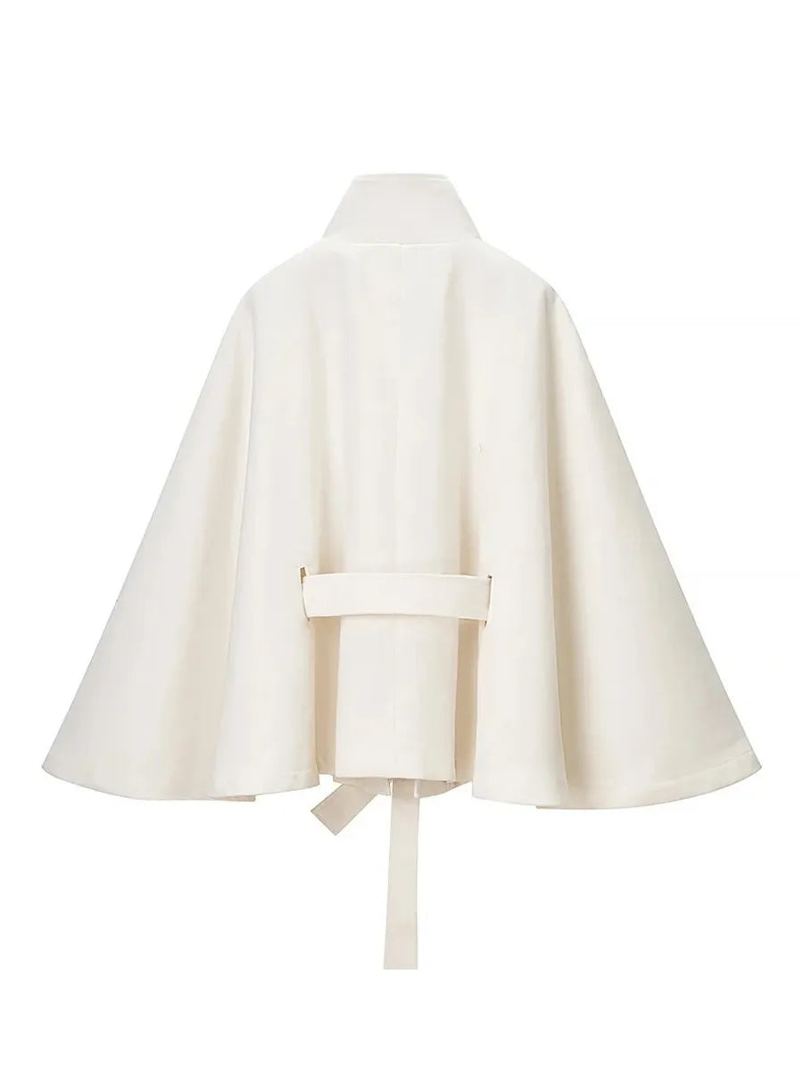 Luxurious Wool Stand Collar Coat