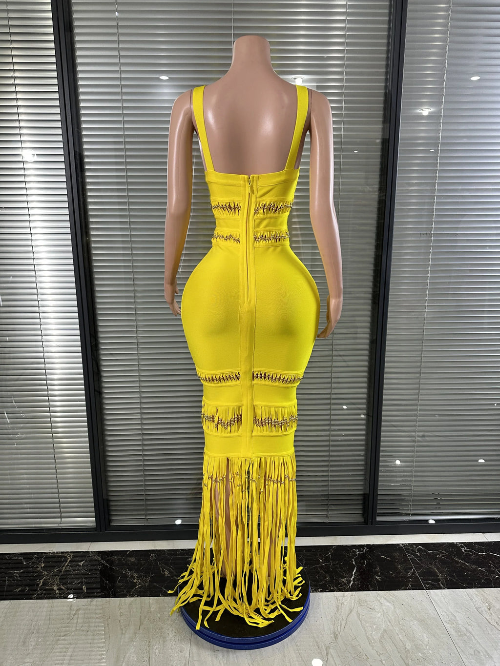 Joselle Tassel Bodycon Bandage Dress