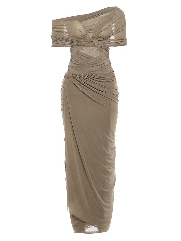 Lourdie Ruched Maxi Dress