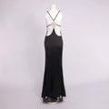 Backless Satin Maxi Dress