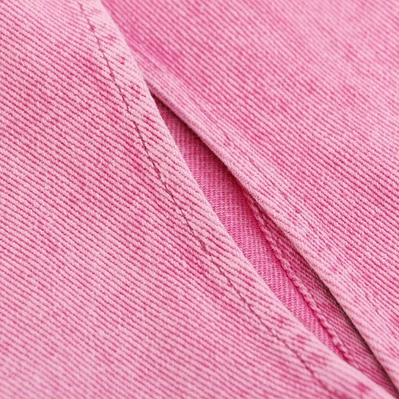 Baby Pink High Waist Jeans