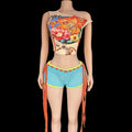 Lucie Knitted Tassel Short Set