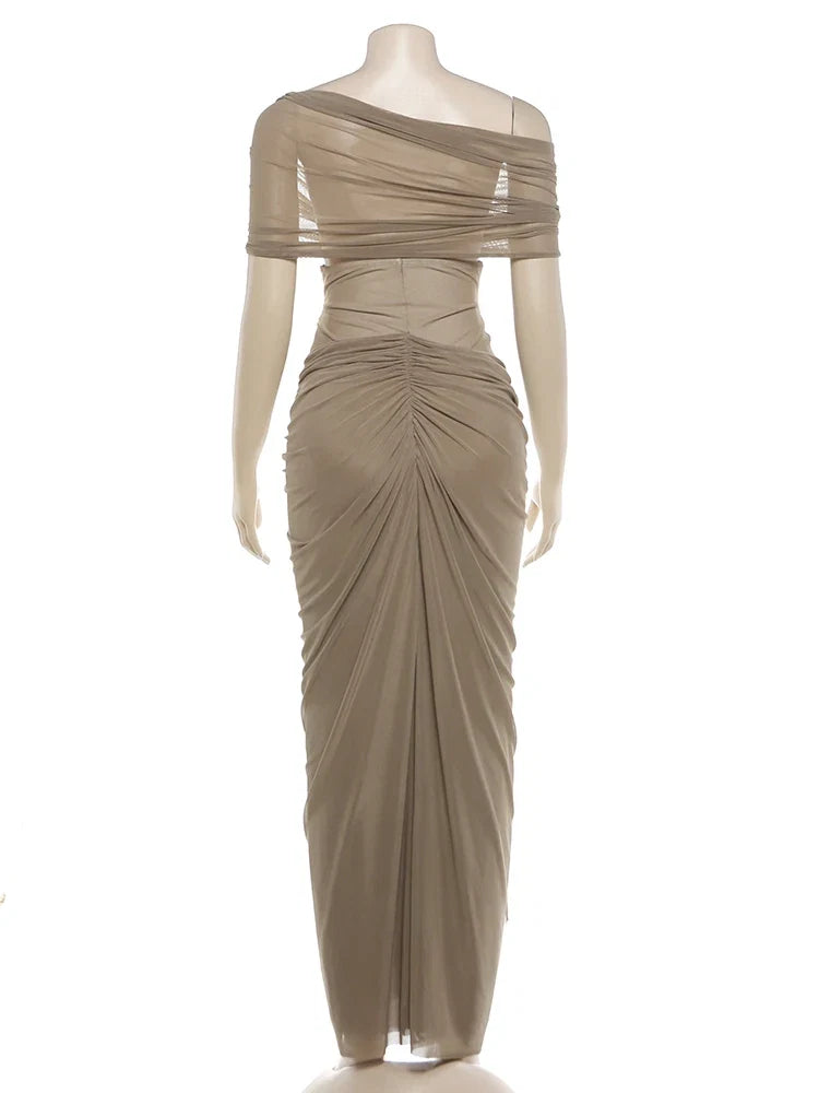 Lourdie Ruched Maxi Dress