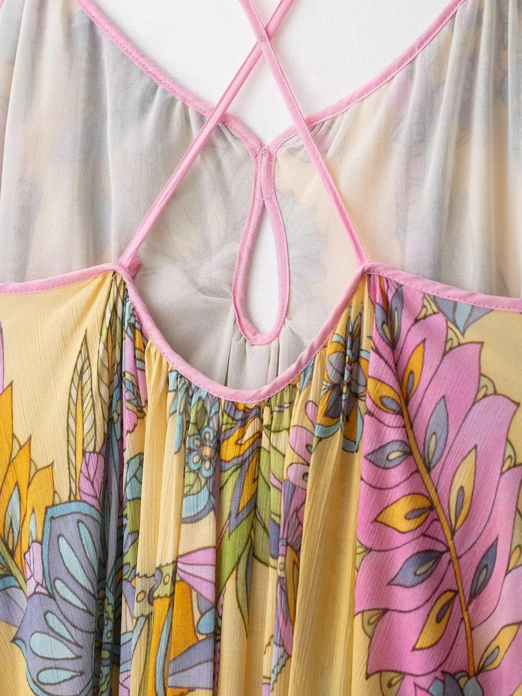 Foral Chiffon Maxi Dress