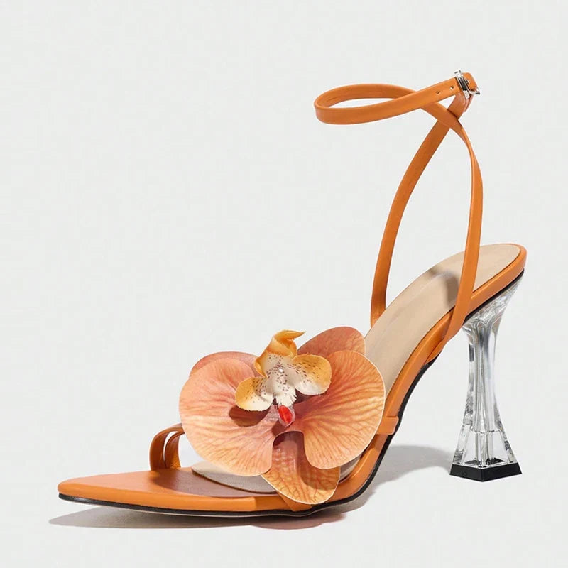 Orchid Flowers Heels