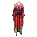 Kimono Chiffon Kaftan Maxi Dress