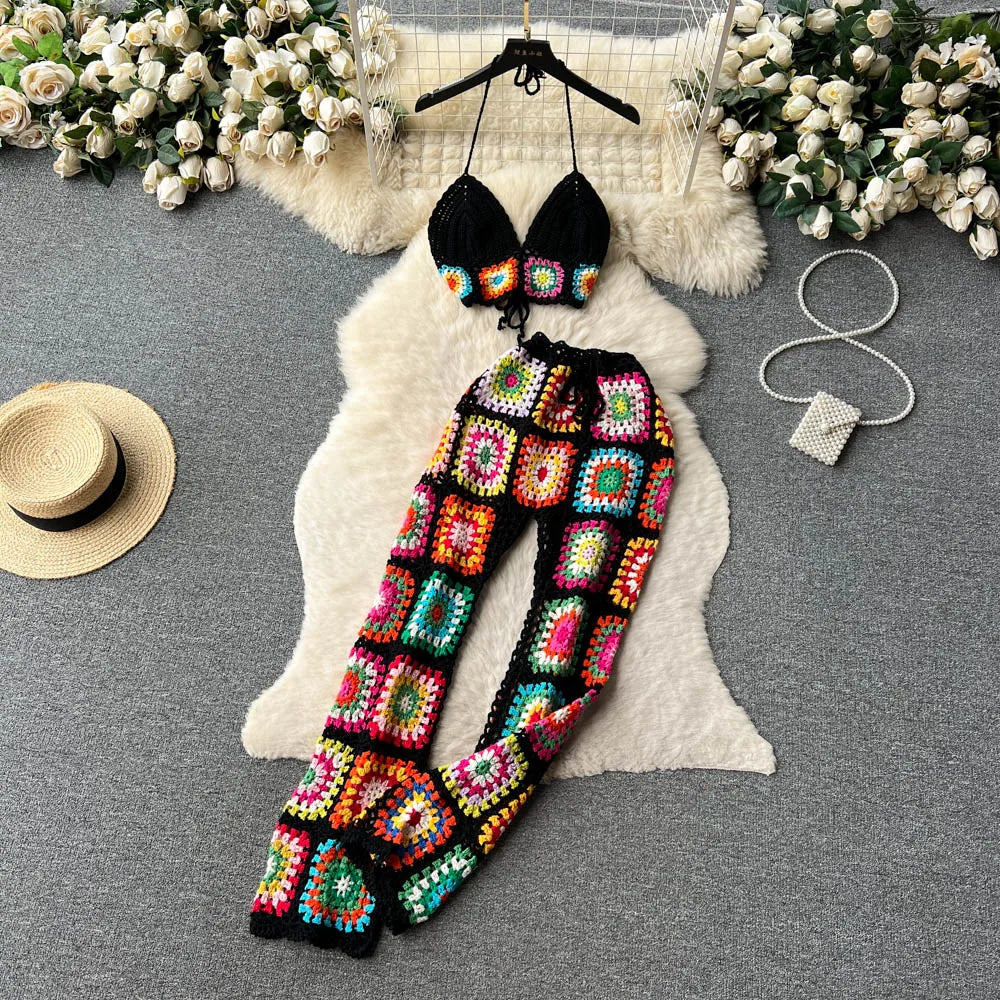 Geelee Crochet Pants Set
