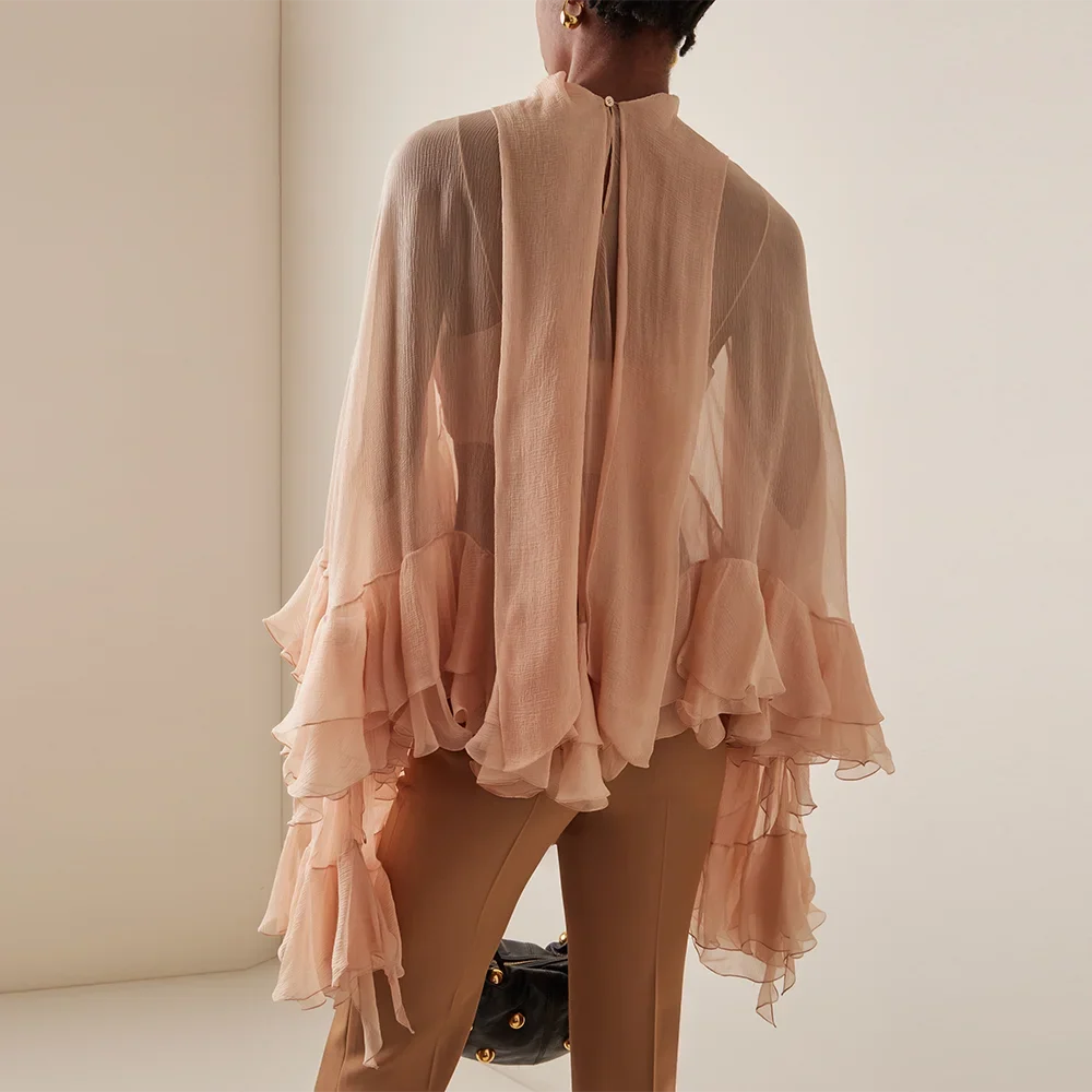 Nina Ruffle Loose Blouse