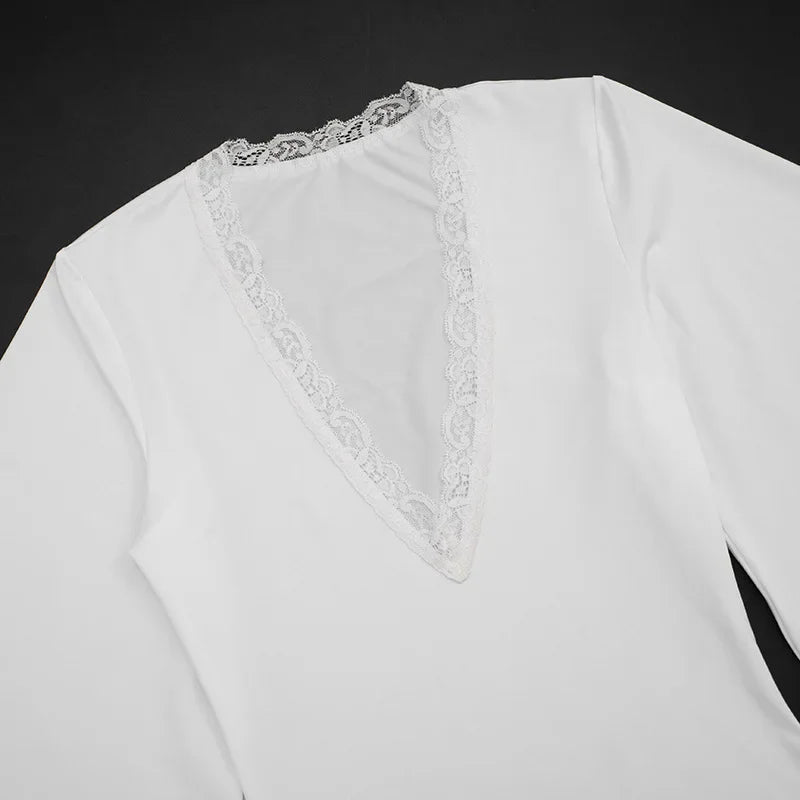 Flare Bell Sleeve Mini Dress