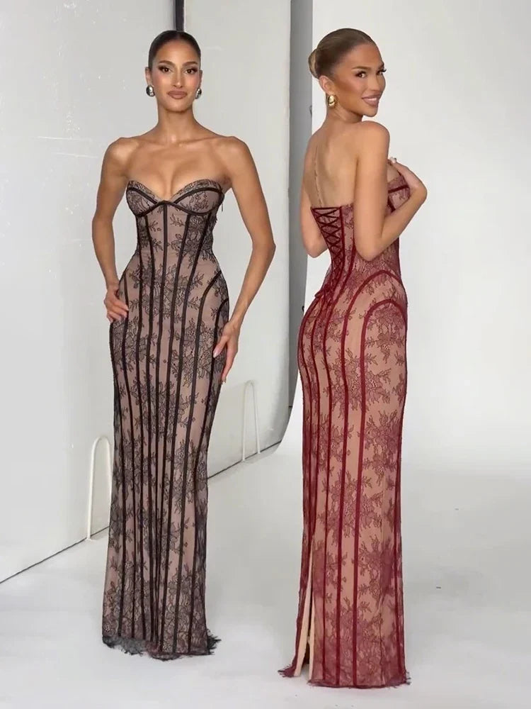 Kerry Corset Bustier Maxi Dress