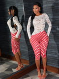 Jacquard Dot Print Romper