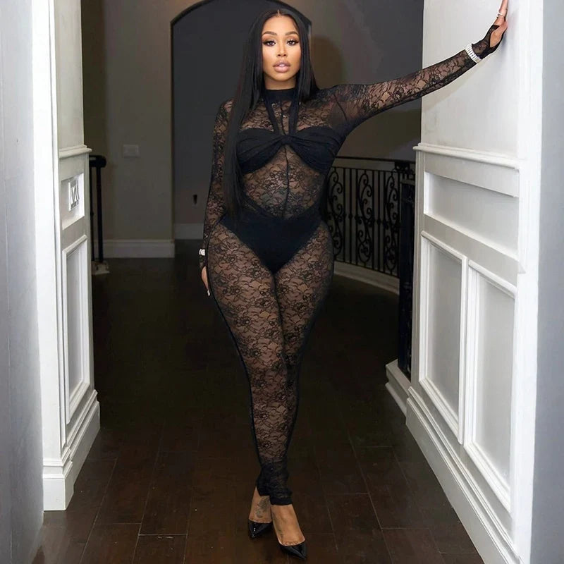 Atasa Mesh Jumpsuit