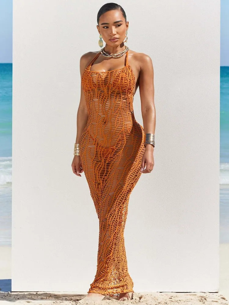 Bikini 3pcs Knitted Dress