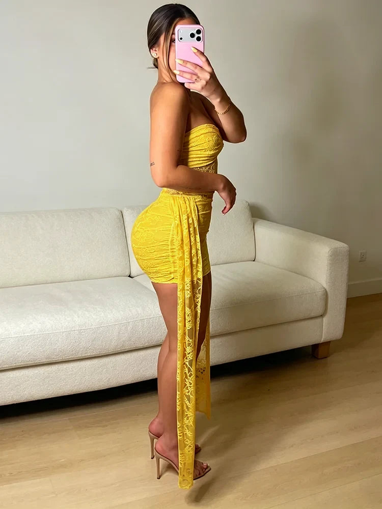 Lili Mesh Tassel Dress