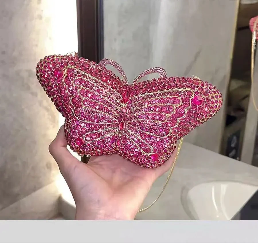 Luxury Butterfly Rhinestone Bag