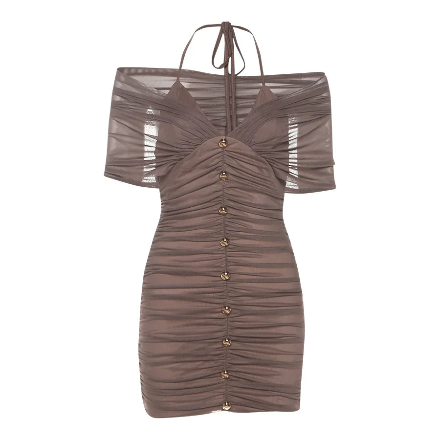 Leasha Mesh Mini Dress