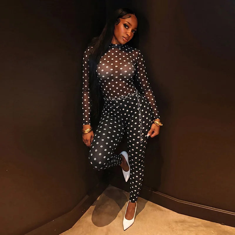 Liana Mesh Pants Set