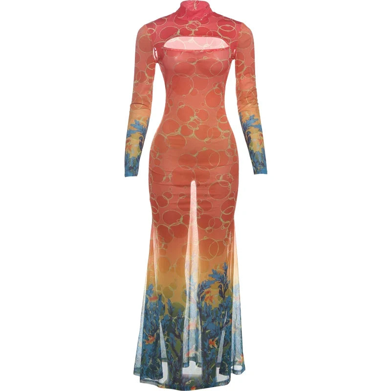 Olivia Fishtail Maxi Dress