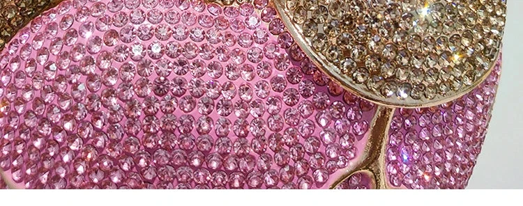 Heart Rhinestone Clutch Bag