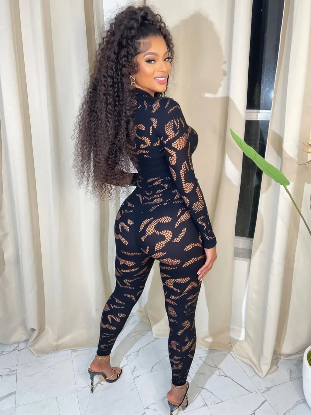 Ayda Mesh Jumpsuit