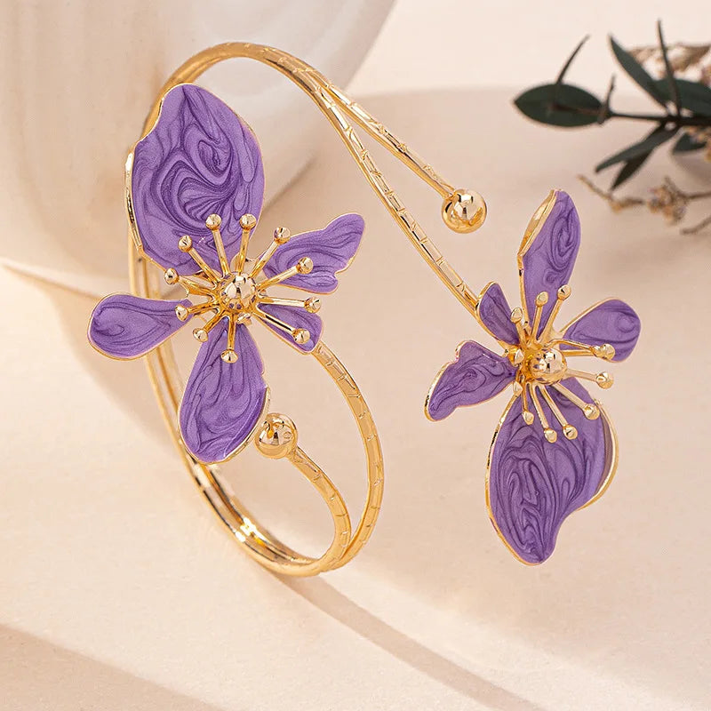 Flower Arm Cuff Bracelet
