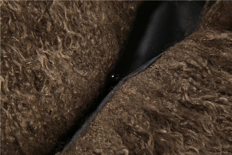 Fur V-Neck Crop Top