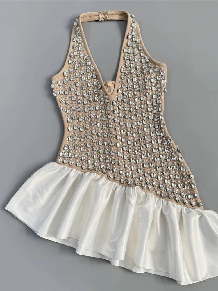 Luxury Beaded Mini Dress