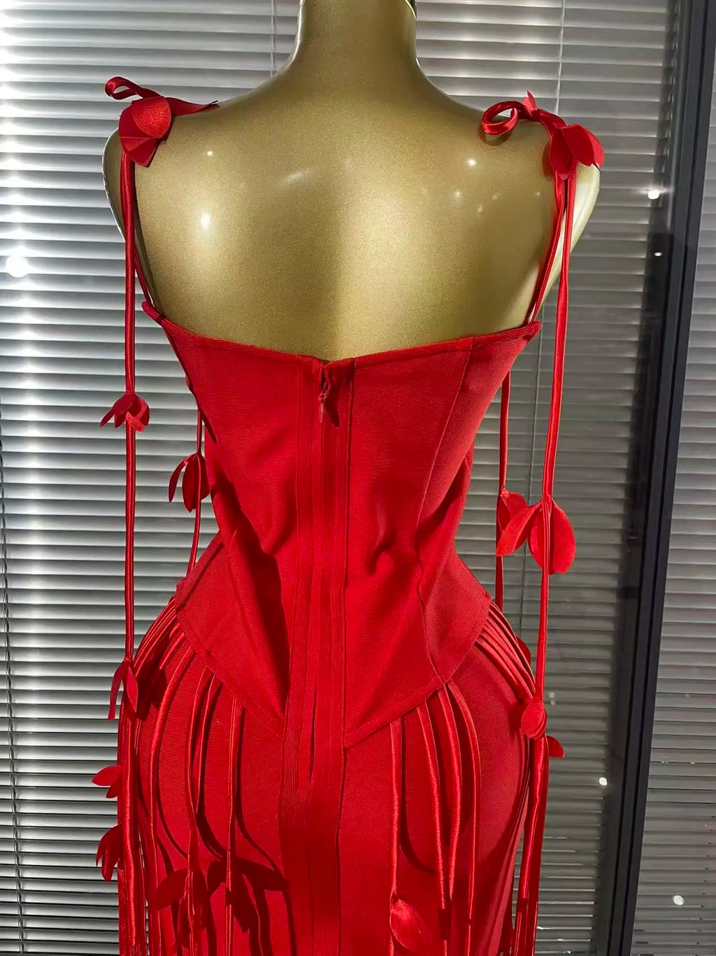Floral Draped Bandage Dress