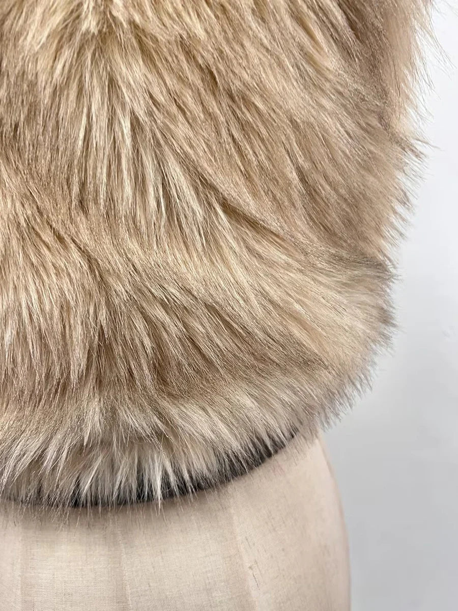 Fur Luxurious Crop Vest