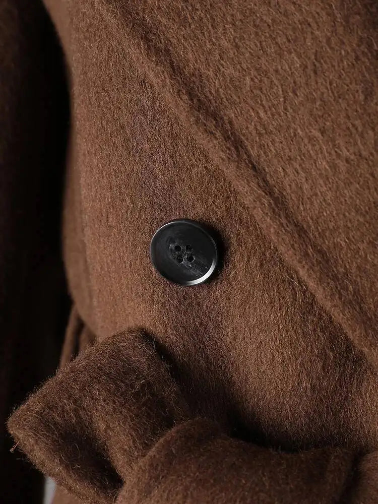 Brown Belted Trench Coat