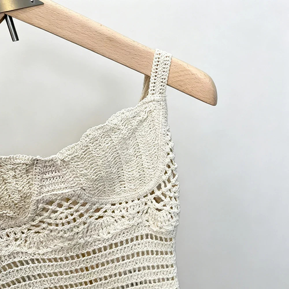Dolores Knitted Fringe Maxi Dress