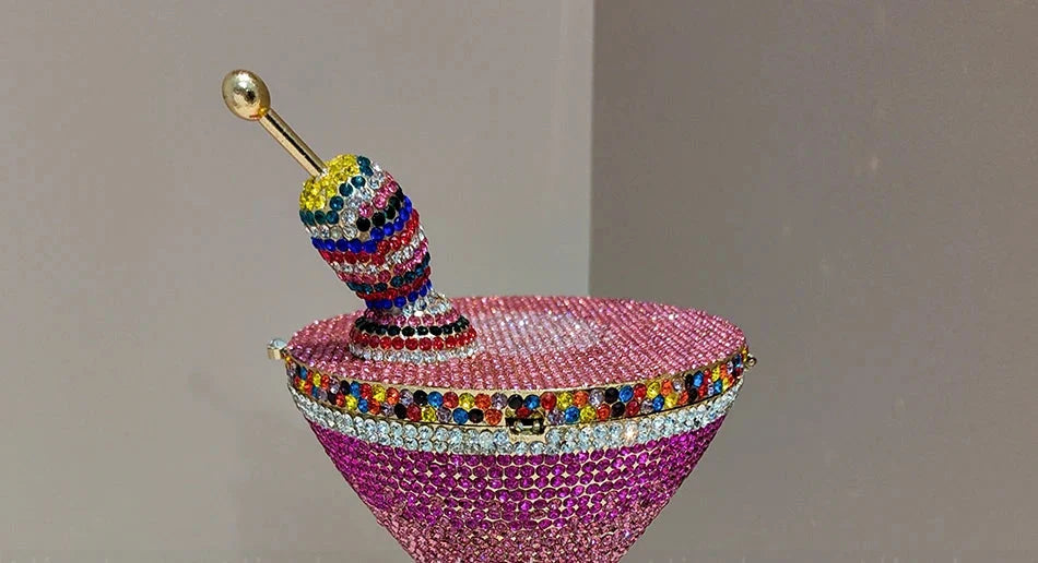 Goblet Diamond Clutch Bag