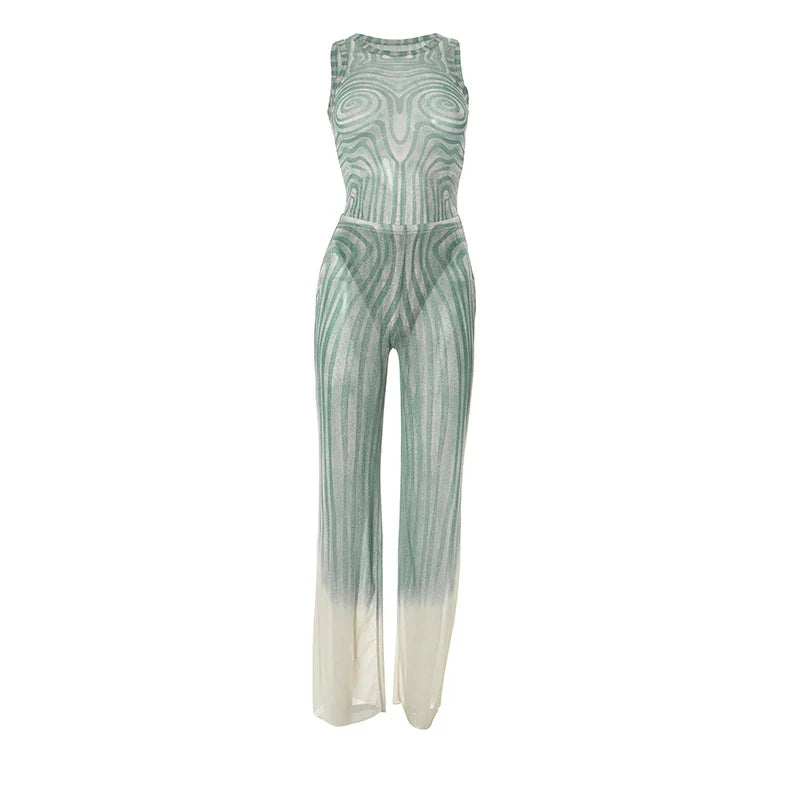 Fatima Wide Leg Trouser Set